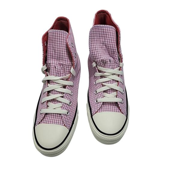 Converse Chuck Taylor All Star High Checkered Unisex - Vapor Violet Size W/ 9.5 - Picture 1 of 7